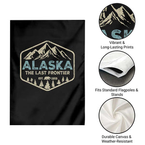 Vintage Alaska The Last Frontier Garden Flag Retro Alaskan Bear Mountain Souvenir TS10 Print Your Wear