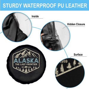 Vintage Alaska The Last Frontier Spare Tire Cover Retro Alaskan Bear Mountain Souvenir TS10 Print Your Wear