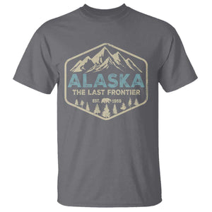 Vintage Alaska The Last Frontier T Shirt Retro Alaskan Bear Mountain Souvenir TS10 Charcoal Print Your Wear