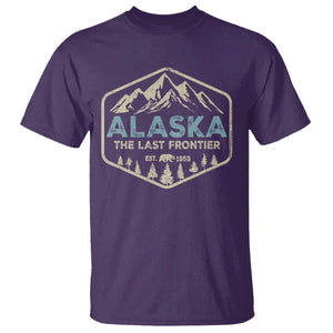 Vintage Alaska The Last Frontier T Shirt Retro Alaskan Bear Mountain Souvenir TS10 Purple Print Your Wear