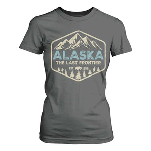 Vintage Alaska The Last Frontier T Shirt For Women Retro Alaskan Bear Mountain Souvenir TS10 Dark Heather Print Your Wear