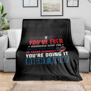 Anti Fascist Throw Blanket Political Activism Human Rights TS10 Print Your Wear
