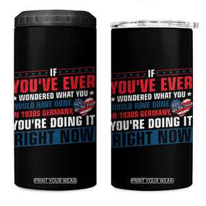 Anti Fascist 4 in 1 Can Cooler Tumbler Political Activism Human Rights TS10 One Size: 16 oz Black Print Your Wear