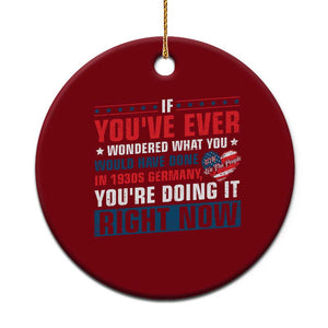 Anti Fascist Ceramic Ornament Political Activism Human Rights TS10 1pc Red Print Your Wear