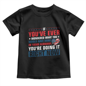 Anti Fascist Toddler T Shirt Political Activism Human Rights TS10 Black Print Your Wear