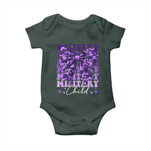 Military Child Coquette Bow Baby Onesie Purple Up Camo Kids Girls TS10 Print Your Wear