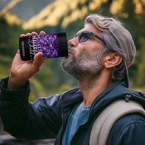 Military Child Coquette Bow 4 in 1 Can Cooler Tumbler Purple Up Camo Kids Girls TS10 Print Your Wear