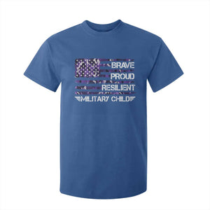 Military Kids Military Child T Shirt For Kid Camo American Flag USA Camouflage TS10 Royal Blue Print Your Wear