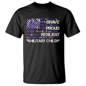 Military Kids Military Child T Shirt Camo American Flag USA Camouflage TS10 Black Print Your Wear