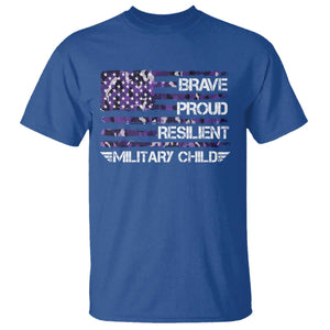 Military Kids Military Child T Shirt Camo American Flag USA Camouflage TS10 Royal Blue Print Your Wear
