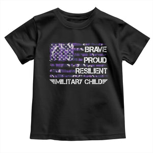 Military Kids Military Child Toddler T Shirt Camo American Flag USA Camouflage TS10 Black Print Your Wear