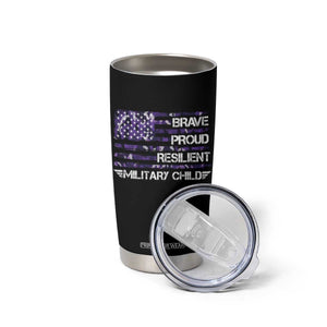 Military Kids Military Child Tumbler Cup Camo American Flag USA Camouflage TS10 Print Your Wear