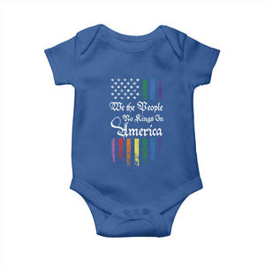 We The People No Kings In America Baby Onesie LGBTQ Rainbow USA Flag Gay Pride LGBT Ally TS10 Royal Blue Print Your Wear