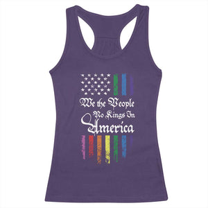 We The People No Kings In America Racerback Tank Top LGBTQ Rainbow USA Flag Gay Pride LGBT Ally TS10 Purple Print Your Wear