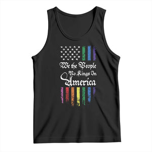 We The People No Kings In America Tank Top LGBTQ Rainbow USA Flag Gay Pride LGBT Ally TS10 Black Print Your Wear