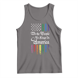 We The People No Kings In America Tank Top LGBTQ Rainbow USA Flag Gay Pride LGBT Ally TS10 Deep Heather Print Your Wear