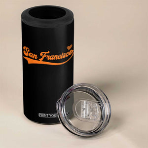 San Francisco 4 in 1 Can Cooler Tumbler SF Varsity California Script Vintage Sports Jersey Style TS10 Print Your Wear