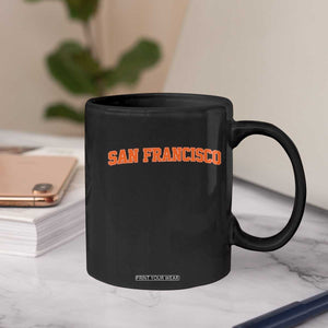 San Francisco Coffee Mug California SF Varsity Vintage Sports Jersey Style TS10 Print Your Wear