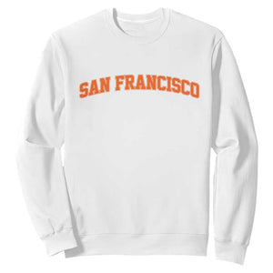 San Francisco Sweatshirt California SF Varsity Vintage Sports Jersey Style TS10 White Print Your Wear