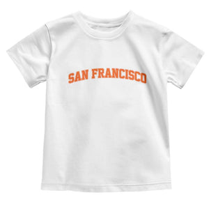 San Francisco Toddler T Shirt California SF Varsity Vintage Sports Jersey Style TS10 White Print Your Wear