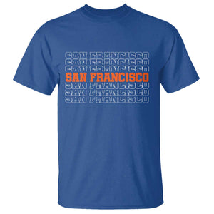 Vintage San Francisco T Shirt California SF Retro Sports Style TS10 Royal Blue Print Your Wear