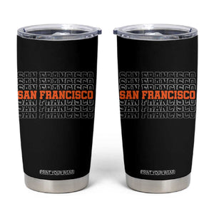 Vintage San Francisco Tumbler Cup California SF Retro Sports Style TS10 Black Print Your Wear
