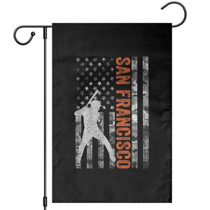San Francisco Garden Flag SF Baseball Player American Flag USA Camo Patriotic TS10 Black Print Your Wear