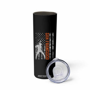 San Francisco Skinny Tumbler SF Baseball Player American Flag USA Camo Patriotic TS10 Print Your Wear