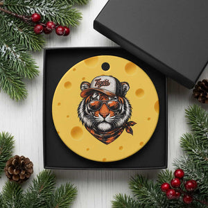 Tiger Mascot Ceramic Ornament Vintage Sports Name TS10 1pc Yellow Cheese Print Your Wear