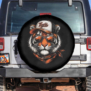 Tiger Mascot Spare Tire Cover Vintage Sports Name TS10 No hole Black Print Your Wear