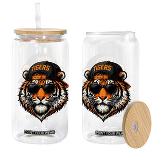 Tiger Mascot Glass Can Vintage Sports Name Baseball Cap Sunglasses TS10 Print Your Wear