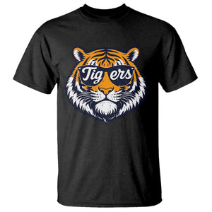 Tiger Face T Shirt Vintage Sports Name TS10 Black Print Your Wear