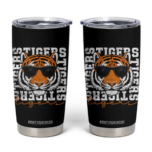 Vintage Tigers Tumbler Cup Vintage Sports Inspirational Athletic Name TS10 Black Print Your Wear