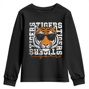 Vintage Tigers Youth Sweatshirt Vintage Sports Inspirational Athletic Name TS10 Black Print Your Wear