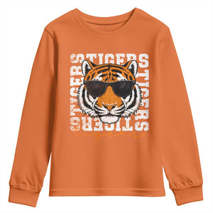 Vintage Tigers Youth Sweatshirt Vintage Sports Inspirational Athletic Name TS10 Orange Print Your Wear
