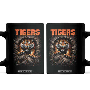 Tiger Sports Name Coffee Mug Vintage Distressed Baseball Fans TS10 Black Print Your Wear