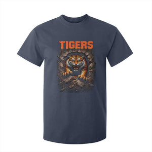 Tiger Sports Name T Shirt For Kid Vintage Distressed Baseball Fans TS10 Navy Print Your Wear