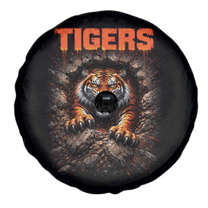 Tiger Sports Name Spare Tire Cover Vintage Distressed Baseball Fans TS10 Print Your Wear