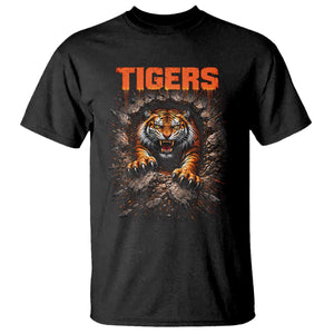 Tiger Sports Name T Shirt Vintage Distressed Baseball Fans TS10 Black Print Your Wear