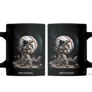 Astronaut Baseball Player Coffee Mug Distressed Houston Clutch City Sports Fans TS10 Black Print Your Wear