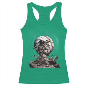 Astronaut Baseball Player Racerback Tank Top Distressed Houston Clutch City Sports Fans TS10 Irish Green Print Your Wear
