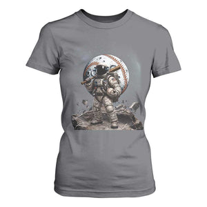 Astronaut Baseball Player T Shirt For Women Distressed Houston Clutch City Sports Fans TS10 Charcoal Print Your Wear