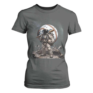 Astronaut Baseball Player T Shirt For Women Distressed Houston Clutch City Sports Fans TS10 Dark Heather Print Your Wear