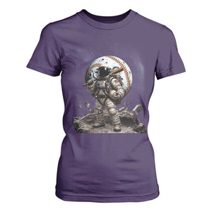 Astronaut Baseball Player T Shirt For Women Distressed Houston Clutch City Sports Fans TS10 Purple Print Your Wear