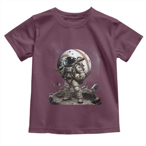 Astronaut Baseball Player Toddler T Shirt Distressed Houston Clutch City Sports Fans TS10 Maroon Print Your Wear