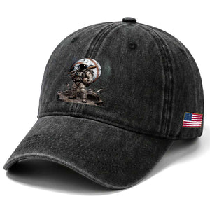 Astronaut Baseball Player Washed Cotton Baseball Cap Distressed Houston Clutch City Sports Fans TS10 Print Your Wear
