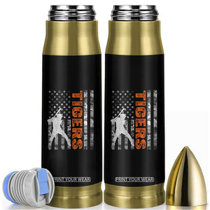 Baseball Player Tiger Bullet Tumbler Team Spirit American Flag USA Camo Patriotic Graphic TS10 Black Print Your Wear