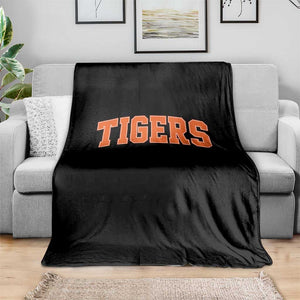 Vintage Tiger Throw Blanket Varsity Name Vintage Sports Jersey Style TS10 Print Your Wear