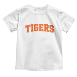 Vintage Tiger Toddler T Shirt Varsity Name Vintage Sports Jersey Style TS10 White Print Your Wear