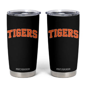 Vintage Tiger Tumbler Cup Varsity Name Vintage Sports Jersey Style TS10 Black Print Your Wear